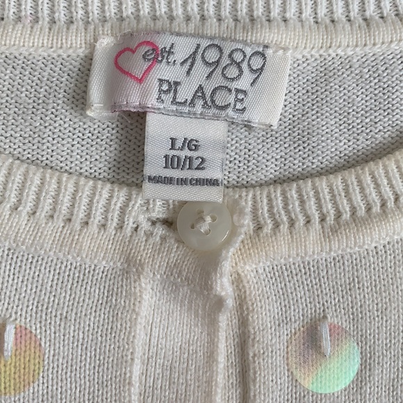 Girls Cream Sequin Embellished Long Sleeve Cardigan - Picture 4 of 4